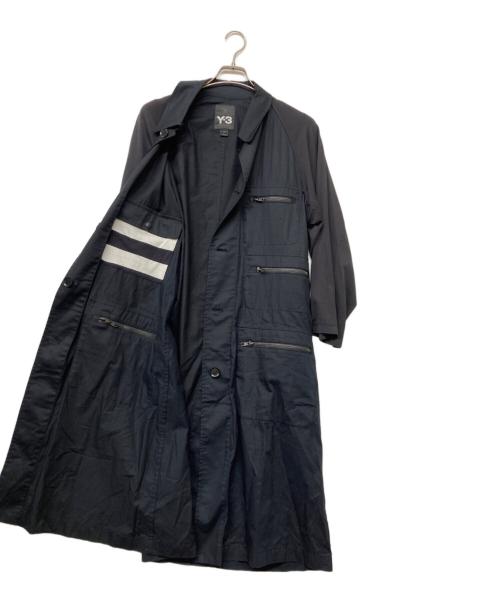 Y-3（ワイスリー）Y-3 (ワイスリー) 袖切替デザインコート ブラック サイズ:Sの古着・服飾アイテム
