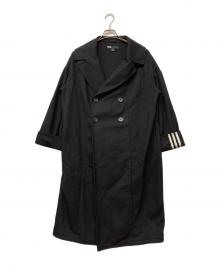 Y-3（ワイスリー）の古着「ダブルブレストコート」｜ブラック