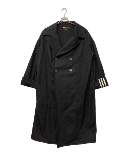 Y-3（ワイスリー）Y-3 (ワイスリー) ダブルブレストコート ブラック サイズ:SIZE Sの古着・服飾アイテム