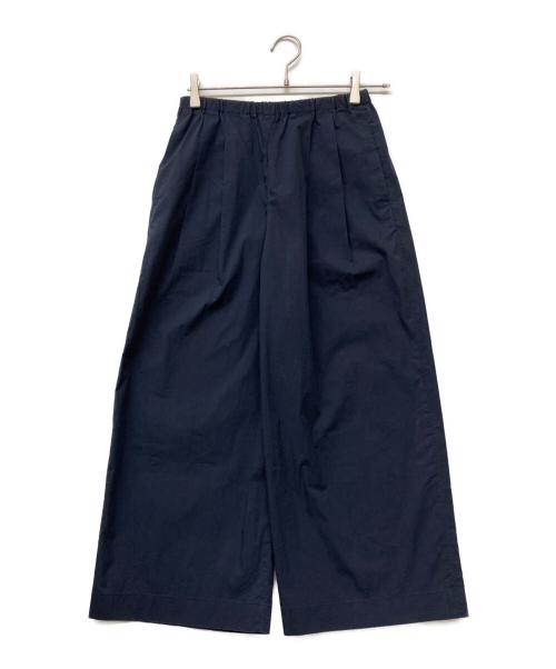 ENFOLD（エンフォルド）ENFOLD (エンフォルド) C/Peタイプライターリラックスゴムワイドパンツ ネイビー サイズ:SIZE34の古着・服飾アイテム