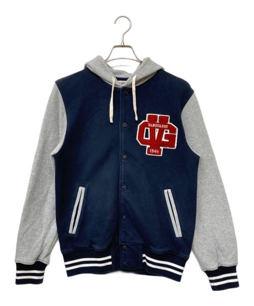 VAN（ヴァン）VAN (ヴァン) カットフードスタジアムジャンパー ネイビー×グレー サイズ:SIZE Mの古着・服飾アイテム