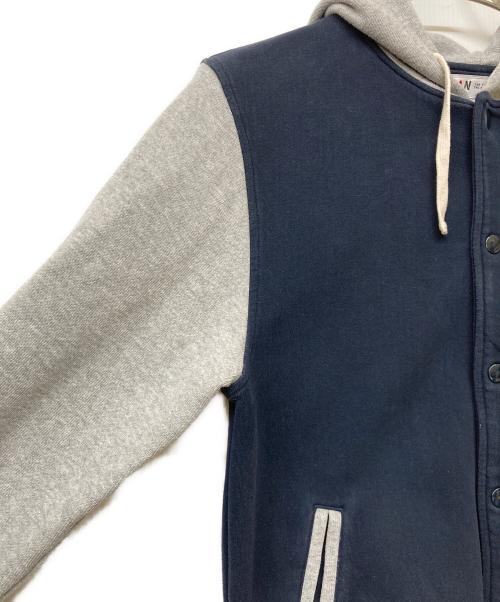 VAN（ヴァン）VAN (ヴァン) カットフードスタジアムジャンパー ネイビー×グレー サイズ:SIZE Mの古着・服飾アイテム