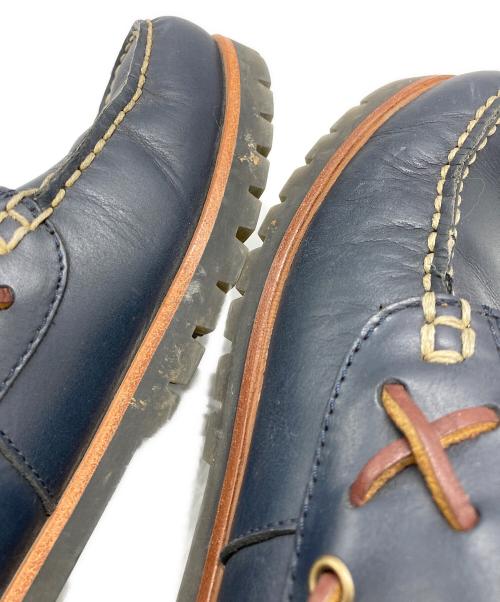 POLO RALPH LAUREN（ポロ・ラルフローレン）POLO RALPH LAUREN (ポロ・ラルフローレン) RANGER DECK（レンジャー デッキ） ネイビー×ブラウン サイズ:SIZE 27cmの古着・服飾アイテム