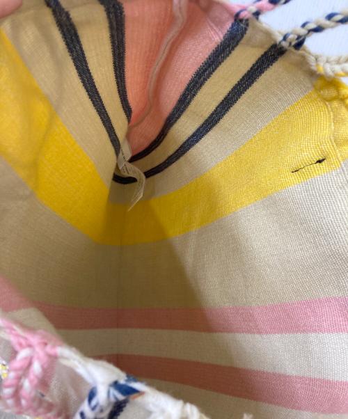 MARNI（マルニ）MARNI (マルニ) ハンモックバッグ ベージュ×イエロー×ピンクの古着・服飾アイテム