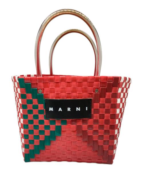 MARNI（マルニ）MARNI (マルニ) MARNI MARKET BASKET BAG(マルニ マーケット バスケット バッグ) レッドの古着・服飾アイテム
