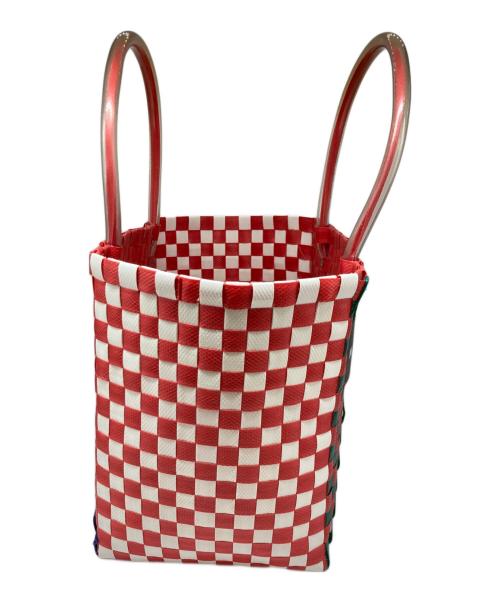 MARNI（マルニ）MARNI (マルニ) MARNI MARKET BASKET BAG(マルニ マーケット バスケット バッグ) レッドの古着・服飾アイテム