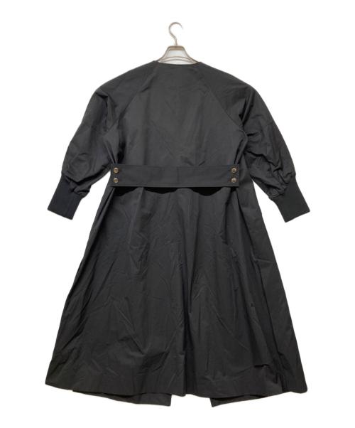 Acuta（アクータ）Acuta (アクータ) 袖リブバックルベルトコート ブラック サイズ:Freeの古着・服飾アイテム