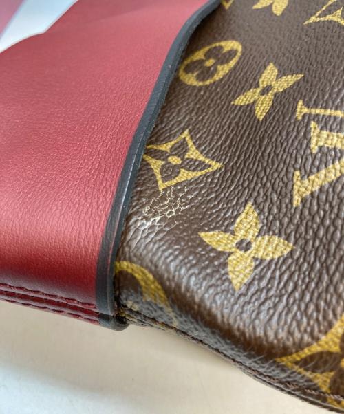 LOUIS VUITTON（ルイ ヴィトン）LOUIS VUITTON (ルイ ヴィトン) モノグラム テュイルリーブザス ハンドバッグ レッド×ブラウンの古着・服飾アイテム