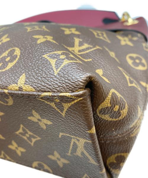 LOUIS VUITTON（ルイ ヴィトン）LOUIS VUITTON (ルイ ヴィトン) モノグラム テュイルリーブザス ハンドバッグ レッド×ブラウンの古着・服飾アイテム
