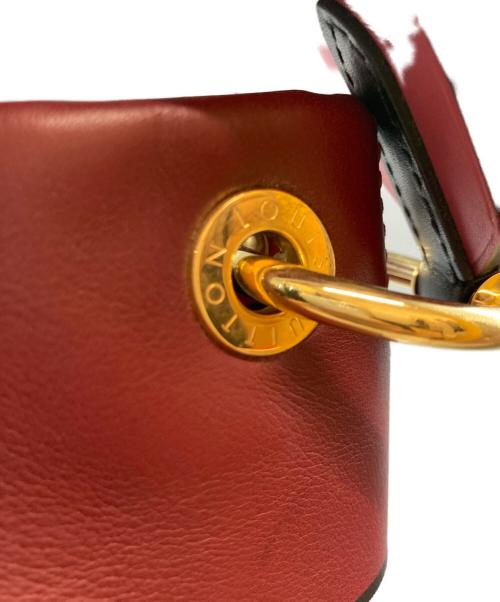 LOUIS VUITTON（ルイ ヴィトン）LOUIS VUITTON (ルイ ヴィトン) モノグラム テュイルリーブザス ハンドバッグ レッド×ブラウンの古着・服飾アイテム