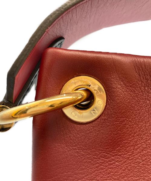 LOUIS VUITTON（ルイ ヴィトン）LOUIS VUITTON (ルイ ヴィトン) モノグラム テュイルリーブザス ハンドバッグ レッド×ブラウンの古着・服飾アイテム