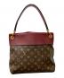 LOUIS VUITTON (ルイ ヴィトン) モノグラム テュイルリーブザス ハンドバッグ レッド×ブラウン：110000円