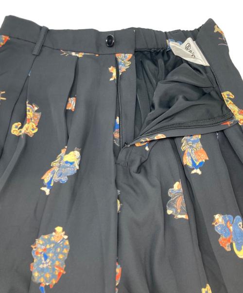 &ellecy（アンドエルシー）&ellecy (アンドエルシー) 総柄パンツ ブラック サイズ:Ⅿの古着・服飾アイテム