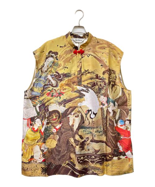 &ellecy（アンドエルシー）&ellecy (アンドエルシー) 総柄ノースリーブブラウス イエロー サイズ:SIZE Mの古着・服飾アイテム