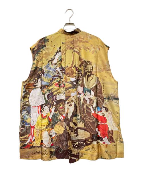 &ellecy（アンドエルシー）&ellecy (アンドエルシー) 総柄ノースリーブブラウス イエロー サイズ:SIZE Mの古着・服飾アイテム