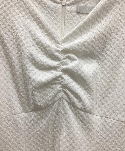 CELFORD（セルフォード）CELFORD (セルフォード) 24SS ストレッチマーメイドワンピース ホワイト サイズ:SIZE38の古着・服飾アイテム