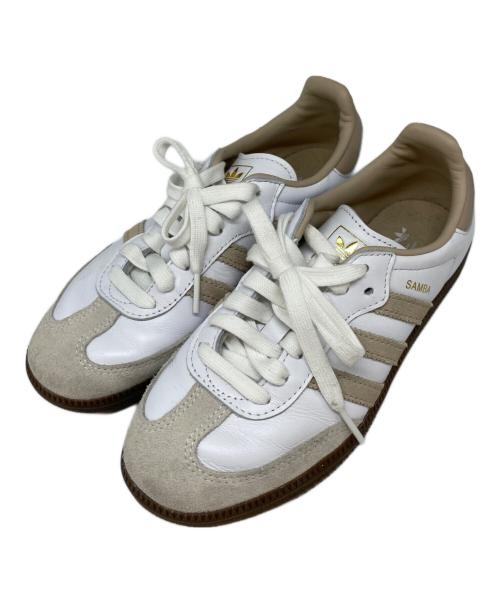 adidas（アディダス）adidas (アディダス) SAMBA OG ホワイト×ベージュ サイズ:22.5の古着・服飾アイテム