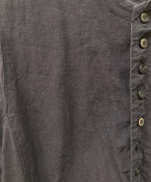 nest Robe（ネストローブ）nest Robe (ネストローブ) リネンブロッキング2wayワンピース チャコールグレー サイズ:SIZE FREEの古着・服飾アイテム