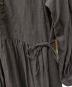 中古・古着 nest Robe (ネストローブ) リネンブロッキング2wayワンピース チャコールグレー サイズ:SIZE FREE：7000円