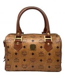 MCM（エムシーエム）の古着「ミニボストンバッグ」｜ベージュ