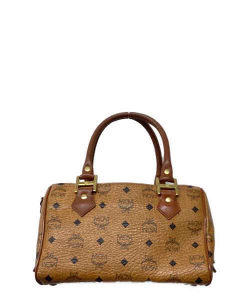 MCM（エムシーエム）MCM (エムシーエム) ミニボストンバッグ ベージュの古着・服飾アイテム