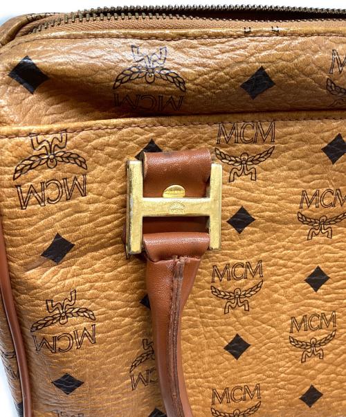 MCM（エムシーエム）MCM (エムシーエム) ミニボストンバッグ ベージュの古着・服飾アイテム