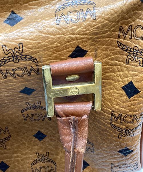 MCM（エムシーエム）MCM (エムシーエム) ミニボストンバッグ ベージュの古着・服飾アイテム