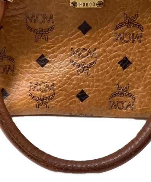 MCM（エムシーエム）MCM (エムシーエム) ミニボストンバッグ ベージュの古着・服飾アイテム