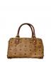MCM (エムシーエム) ミニボストンバッグ ベージュ：8000円