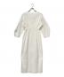 VERMEIL par iena (ヴェルメイユ パー イエナ) コットンリップルウエストシェイプワンピース ホワイト サイズ:size36：5000円