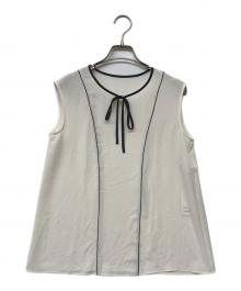 ANAYI（アナイ）の古着「24SS ノースリーブリボンブラウス」｜アイボリー