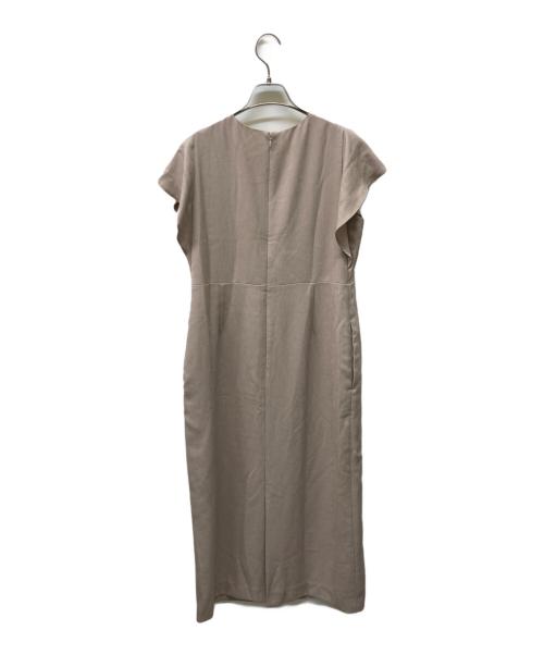 La TOTALITE（ラ ト―タリテ）La TOTALITE (ラ ト―タリテ) 23SS カルゼラッフルスリーブワンピース ベージュ サイズ:SIZE36の古着・服飾アイテム