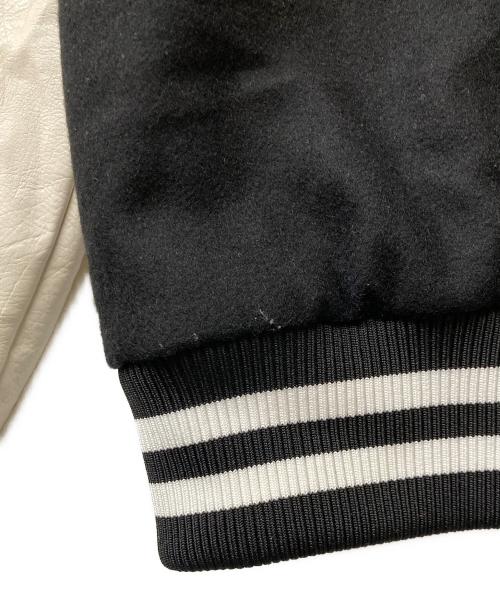 Fanatics（ファナティクス）Fanatics (ファナティクス) NY バーシティジャケット ブラック×ホワイト サイズ:2XLの古着・服飾アイテム