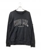 GIVENCHYジバンシィ）の古着「Embroidered-Slogan Cotton Sweatshirt」｜ブラック