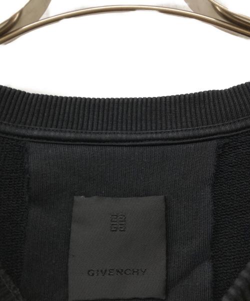 GIVENCHY（ジバンシィ）GIVENCHY (ジバンシィ) Embroidered-Slogan Cotton Sweatshirt ブラック サイズ:SIZEMの古着・服飾アイテム