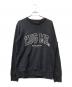 GIVENCHY（ジバンシィ）の古着「Embroidered-Slogan Cotton Sweatshirt」｜ブラック