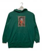 &ellecyアンドエルシー）の古着「23AW 猫貴族パーカー」｜グリーン