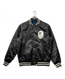 A BATHING APE（アベイシングエイプ）の古着「リバーシブルスタジャン」｜ネイビー