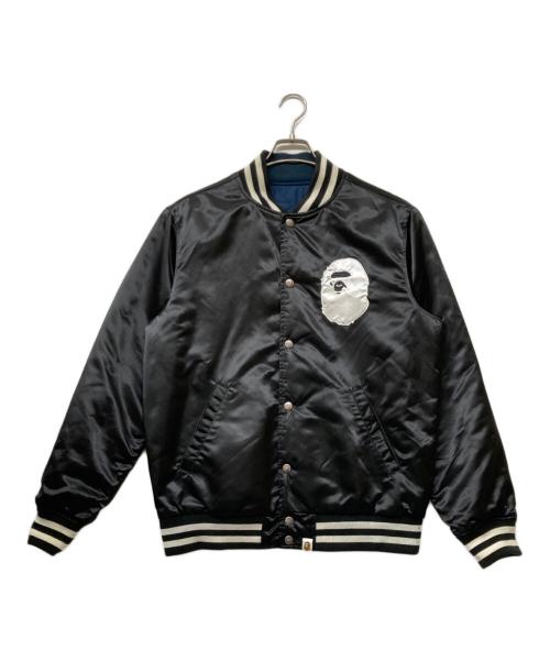 A BATHING APE（アベイシングエイプ）A BATHING APE (アベイシングエイプ) リバーシブルスタジャン ネイビー サイズ:sizeⅯの古着・服飾アイテム