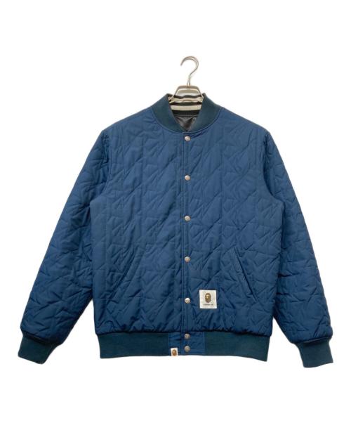 A BATHING APE（アベイシングエイプ）A BATHING APE (アベイシングエイプ) リバーシブルスタジャン ネイビー サイズ:sizeⅯの古着・服飾アイテム