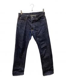 MOMOTARO JEANS（桃太郎ジーンズ）の古着「出陣クラシックミドルストレートデニムパンツ」｜インディゴ