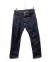 MOMOTARO JEANS（桃太郎ジーンズ）の古着「出陣クラシックミドルストレートデニムパンツ」｜インディゴ