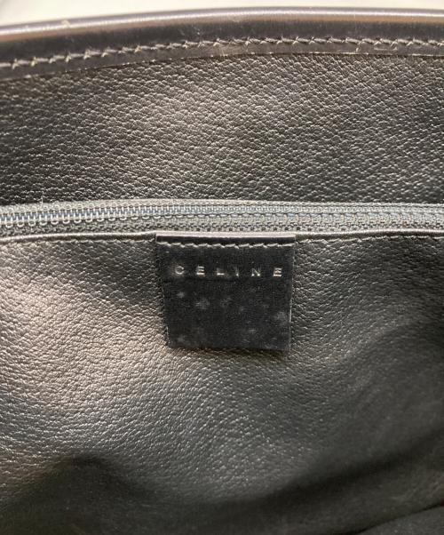 CELINE（セリーヌ）CELINE (セリーヌ) マカダムトートバッグ ブラウン×ブラックの古着・服飾アイテム
