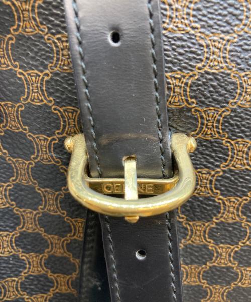 CELINE（セリーヌ）CELINE (セリーヌ) マカダムトートバッグ ブラウン×ブラックの古着・服飾アイテム