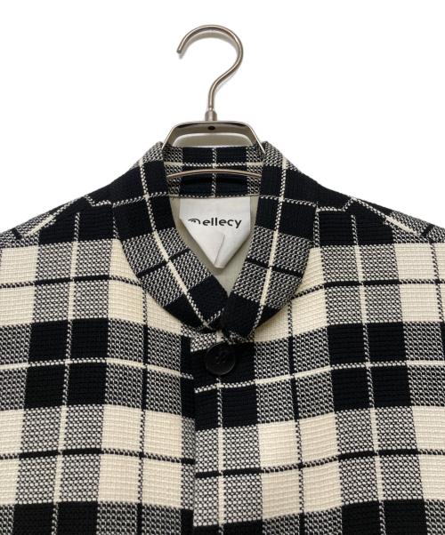 &ellecy（アンドエルシー）&ellecy (アンドエルシー) チェックベスト アイボリー×ブラック サイズ:sizeMの古着・服飾アイテム