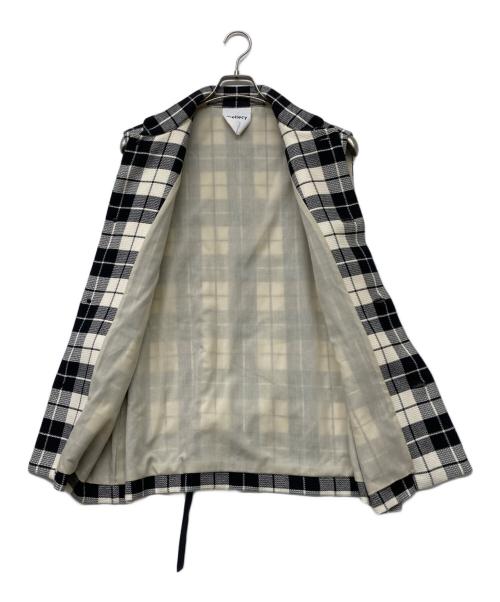 &ellecy（アンドエルシー）&ellecy (アンドエルシー) チェックベスト アイボリー×ブラック サイズ:sizeMの古着・服飾アイテム