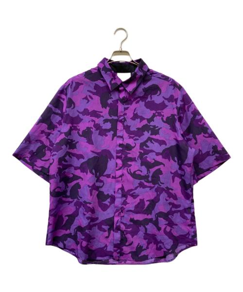 &ellecy（アンドエルシー）&ellecy (アンドエルシー) カモフラシャツ パープル サイズ:SIZEMの古着・服飾アイテム