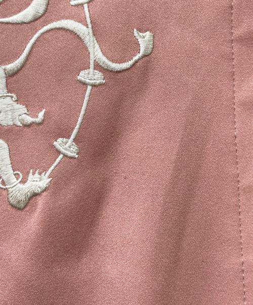 &ellecy（アンドエルシー）&ellecy (アンドエルシー) 刺繍スカジャン ホワイト×ピンク サイズ:sizeⅯの古着・服飾アイテム