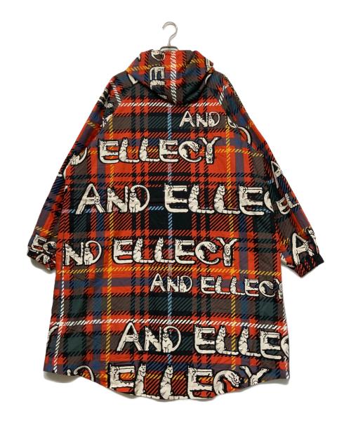 &ellecy（アンドエルシー）&ELLECY (アンドエルシー) 猫ロゴフーデッドコート マルチカラー サイズ:SIZEMの古着・服飾アイテム