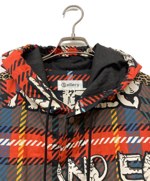 &ellecy（アンドエルシー）&ELLECY (アンドエルシー) 猫ロゴフーデッドコート マルチカラー サイズ:SIZEMの古着・服飾アイテム